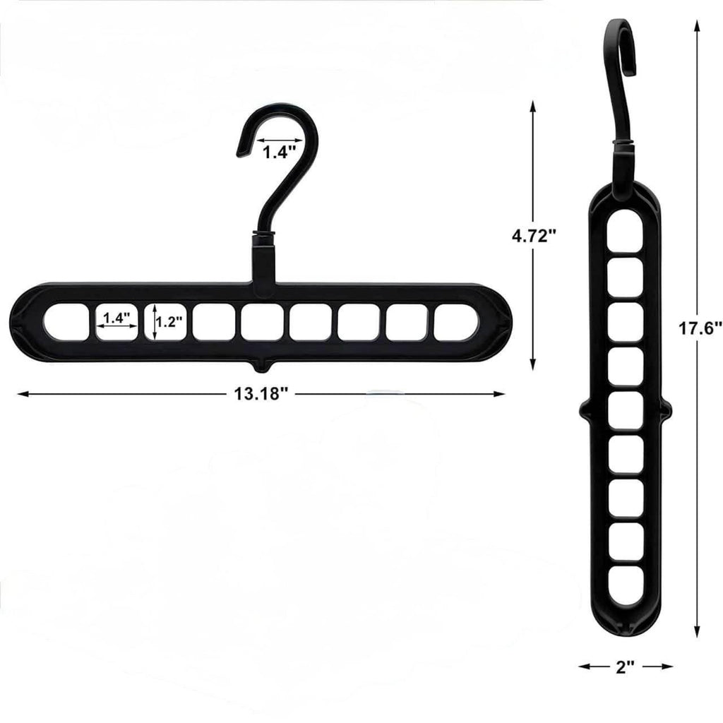 Space Saving Clothes Hanger | 360° Rotating Closet Organizer (Pack of 3)