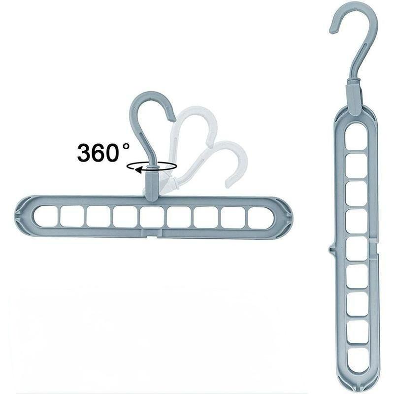 Space Saving Clothes Hanger | 360° Rotating Closet Organizer (Pack of 3)