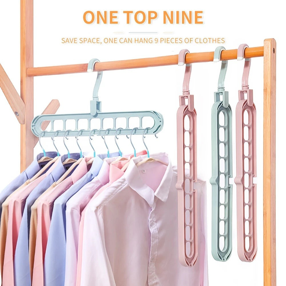 Space Saving Clothes Hanger | 360° Rotating Closet Organizer (Pack of 3)