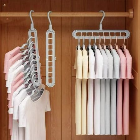 Space Saving Clothes Hanger | 360° Rotating Closet Organizer (Pack of 3)