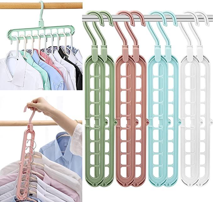 Space Saving Clothes Hanger | 360° Rotating Closet Organizer (Pack of 3)